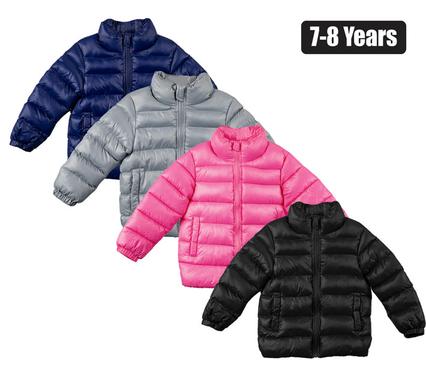 Snuggly Bits Puffer Jacket Kids Plain Size 7-8