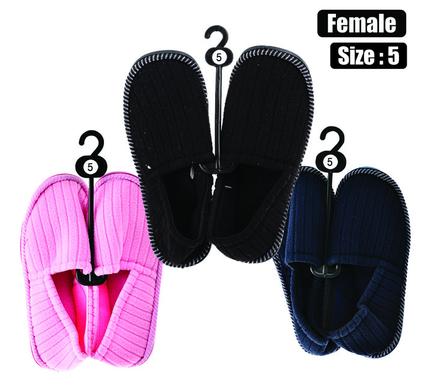 Snuggly Bits Slipper With Binding & Tpr-Sole Size 5