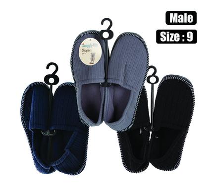 Snuggly Bits Slipper With Binding & Tpr-Sole Size 9