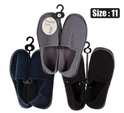 Snuggly Bits Slipper With Binding & Tpr-Sole Size 11