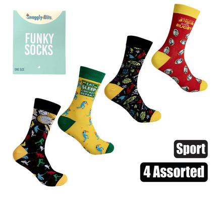 Snuggly Bits Socks Unisex Sport Designs