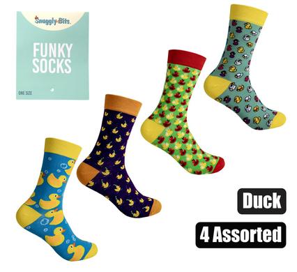 Snuggly Bits Socks Unisex Duck Designs