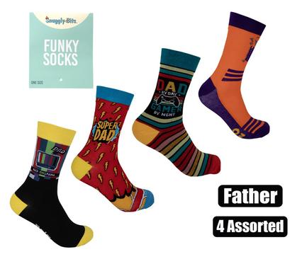Snuggly Bits Socks Unisex Father Assorted