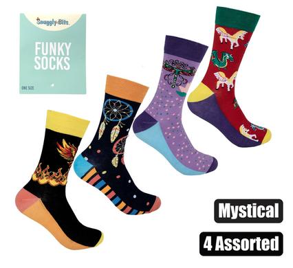 Snuggly Bits Socks Unisex Mystical Designs