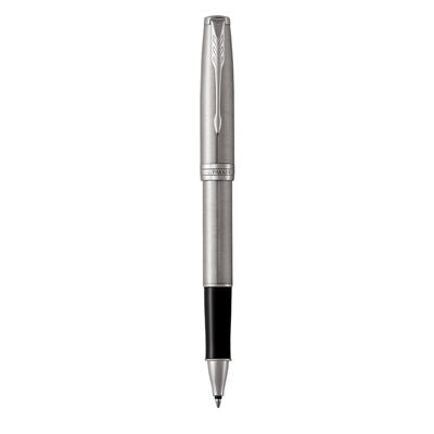 Parker Sonnet Roller Ball Fine NIb Black Ink - Stainless Steel Chrome Trim
