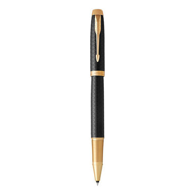 Parker IM Premium Roller Ball Fine Nib Black Ink - Black Gold Trim