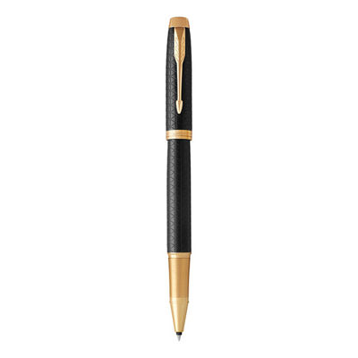 Parker IM Premium Roller Ball Fine Nib Black Ink - Black Gold Trim