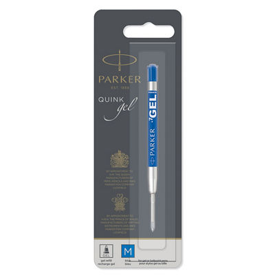 Parker Quinkflow Ball Pen Gel Refill Medium Nib Each - Blue - 0,7mm