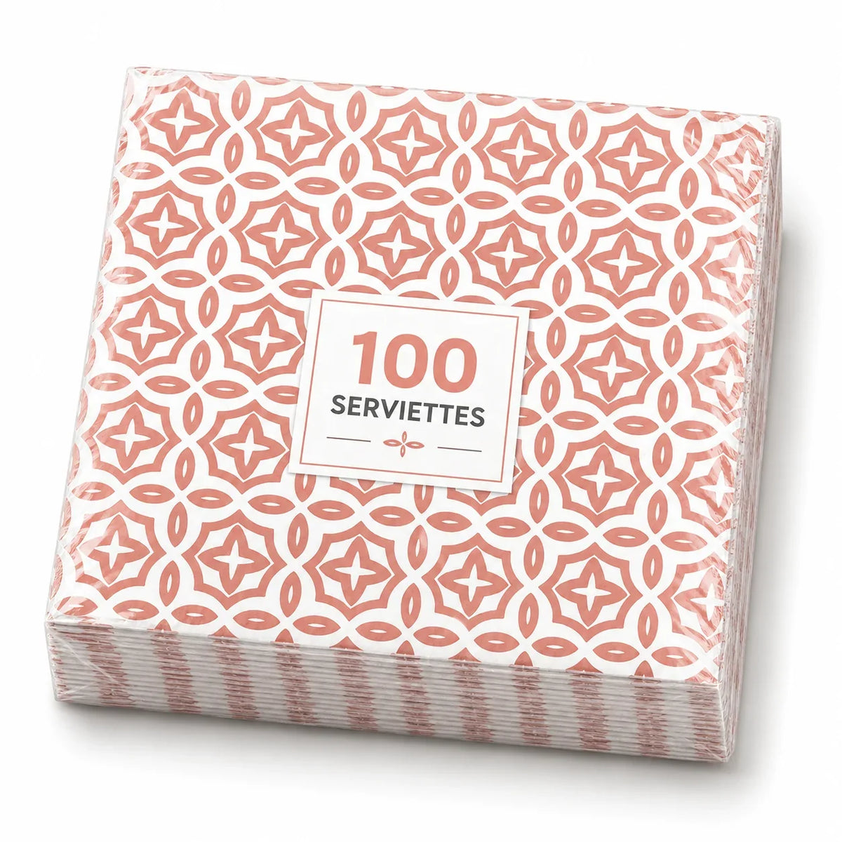Coral Lisbon Pattern Serviettes