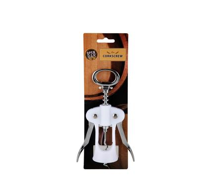 Open Bar Corkscrew Dbl-Lever Chr/White Open Bar