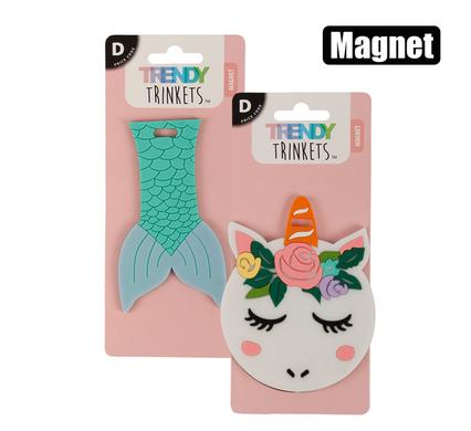 Trendy Trinkets Magnet Mermaid/Unicorn Assorted
