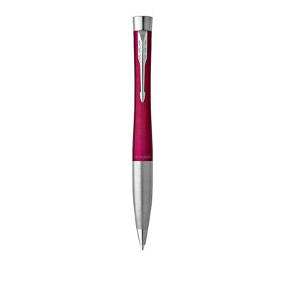 Parker Urban Twist Ball Pen Medium Blue Ink - Vibrant Magenta Chrome Trim