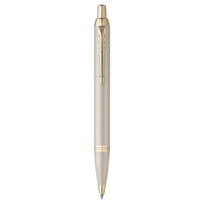 Parker IM Mono Ball Pen Medium Nib Blue Ink GB - Champagne