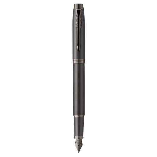 Parker IM Mono Fountain Pen Med Nib Blue Ink GB - Titanium