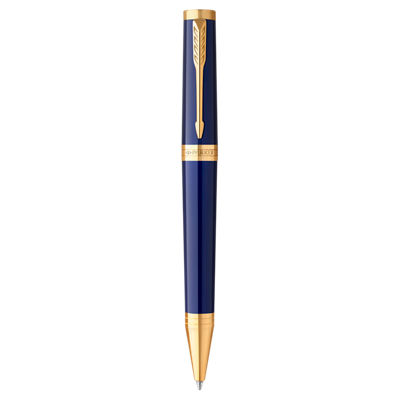 Parker Ingenuity Ball Pen Medium Nib Blue Ink - Blue Gold Trim