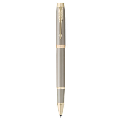 Parker IM FinishingTouch Roller ball Medium Nib Black Ink - Sandtone
