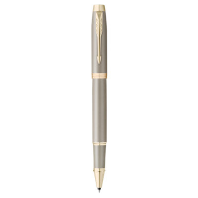 Parker IM FinishingTouch Roller ball Medium Nib Black Ink - Sandtone