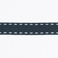 Saddle Stitch Ribbon Roll Navy & White
