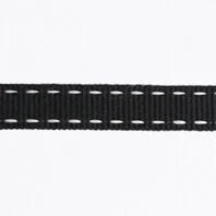 Saddle Stitch Ribbon Roll Black & White