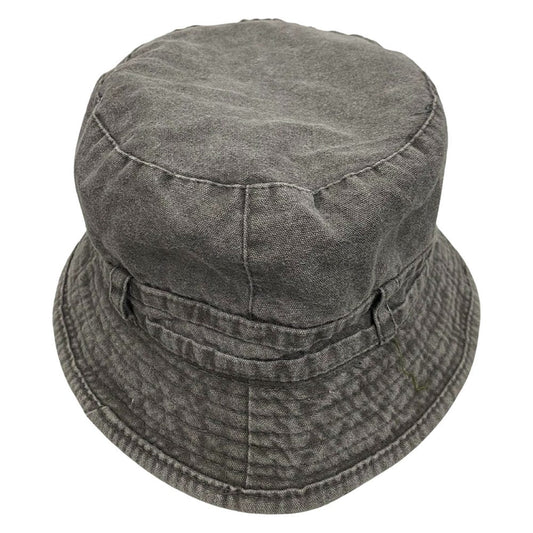 Stone Washed Bucket Hat | Grey