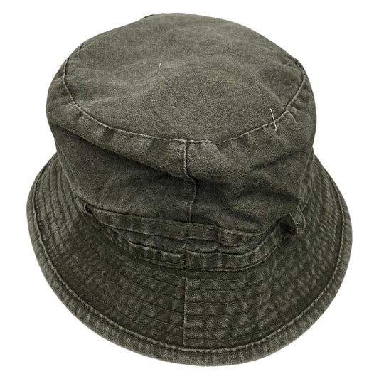 Stone Washed Bucket Hat | Black