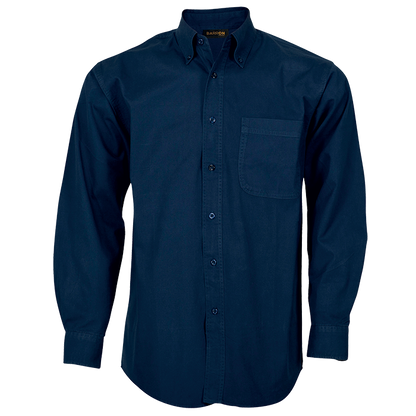 Brushed Cotton Twill Lounge Long Sleeve Mens | Barron Clothing