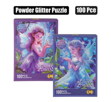 Puzzle Powder Glitter Princess 100 Piece