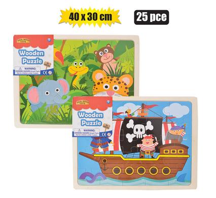 Puzzle Wood Jigsaw 40X30cm 25 Piece
