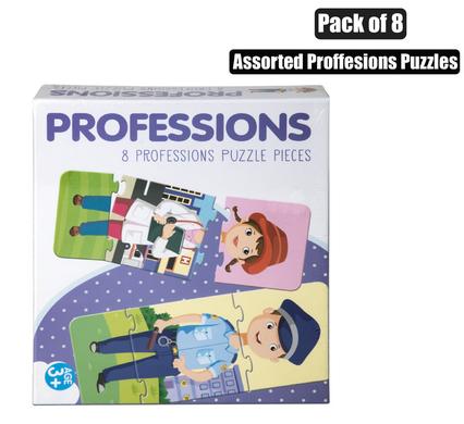 Puzzle Jigsaw Professions 24 Piece 8 Assorted