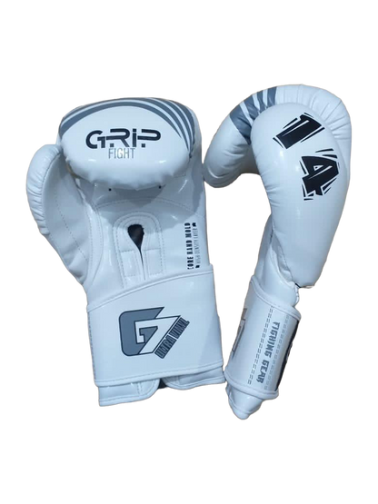 Grip FS Boxing Gloves | G7 Supreme Vinyl | White