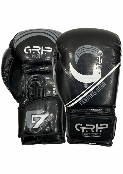 Grip FS Boxing Gloves | G7 Supreme Vinyl | Black