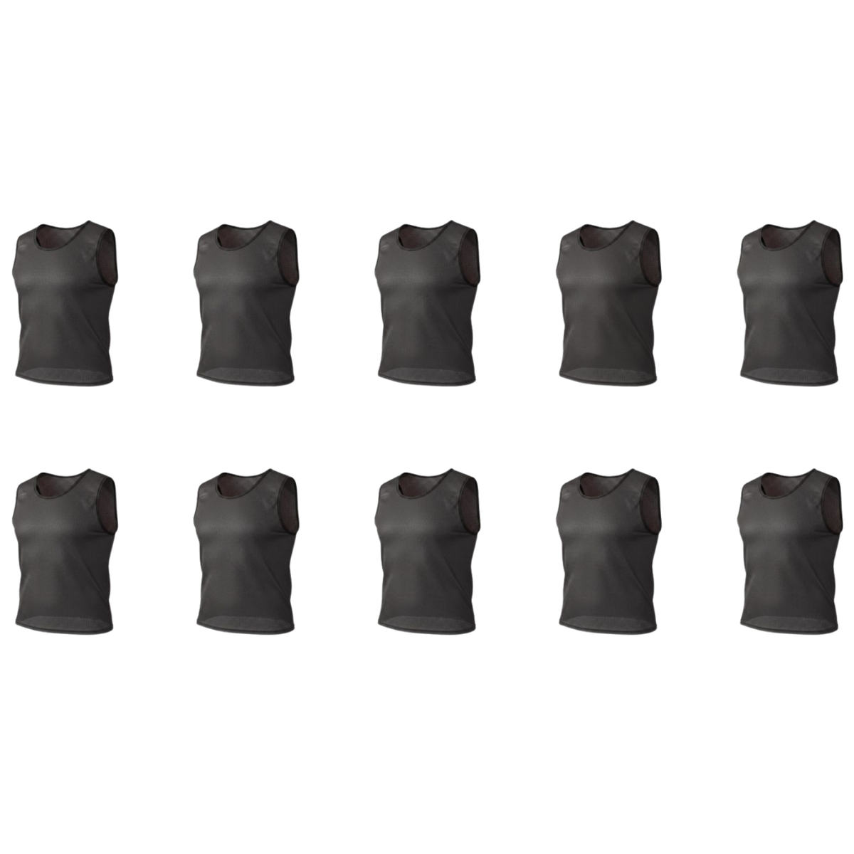 Grip Close End Bibs | Set of 10 | Black