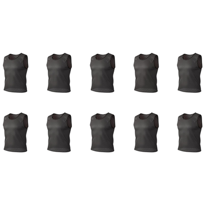 Grip Close End Bibs | Set of 10 | Black