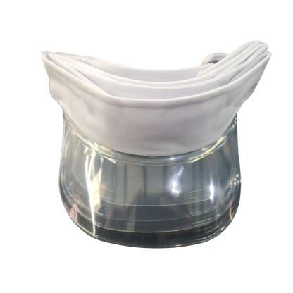 Multi-Layer Stackable Sun Visor Cap with Transparent Smoke Shield