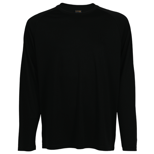 135g Long Sleeve Polyester T-Shirt (TSL135B) | Barron Clothing