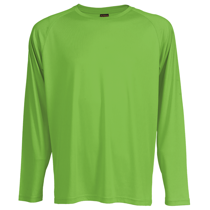 135g Long Sleeve Polyester T-Shirt (TSL135B) | Barron Clothing