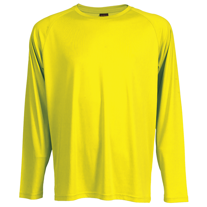 135g Long Sleeve Polyester T-Shirt (TSL135B) | Barron Clothing