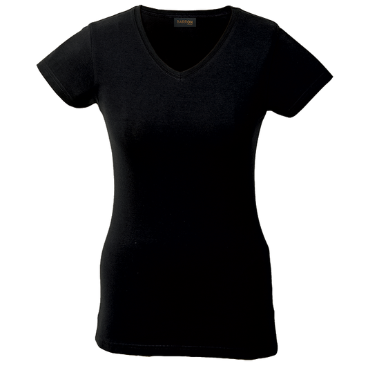 170g Slim Fit V-Neck T-Shirt Ladies | Barron Clothing