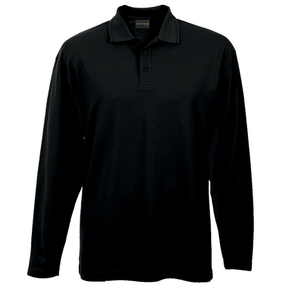 175g Pique Knit Long Sleeve Golfer Mens | Custom Branded & Personalised Corporate Clothing | Just Brand