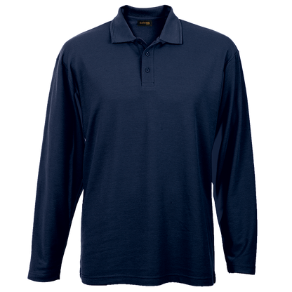 175g Pique Knit Long Sleeve Golfer Mens | Custom Branded & Personalised Corporate Clothing | Just Brand