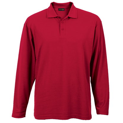 175g Pique Knit Long Sleeve Golfer Mens | Custom Branded & Personalised Corporate Clothing | Just Brand