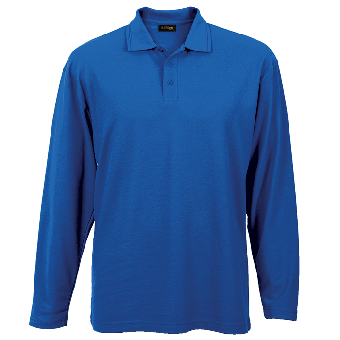 175g Pique Knit Long Sleeve Golfer Mens | Custom Branded & Personalised Corporate Clothing | Just Brand