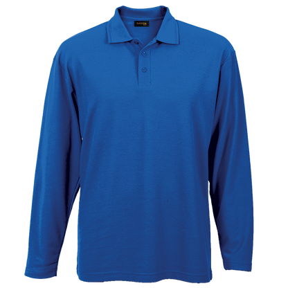 175g Pique Knit Long Sleeve Golfer Mens | Custom Branded & Personalised Corporate Clothing | Just Brand