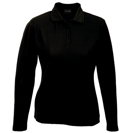 175g Pique Knit Long Sleeve Golfer Ladies | Custom Branded & Personalised Corporate Clothing | Just Brand