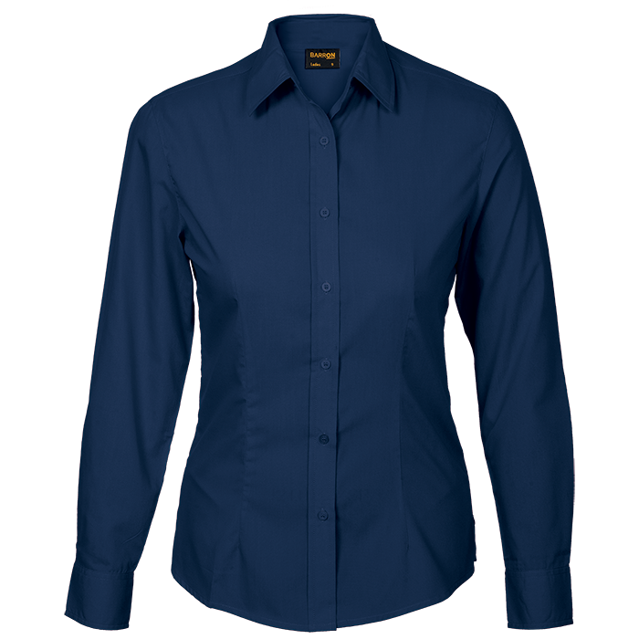 Basic Poly Cotton Blouse Long Sleeve Ladies | Apparel | Corporate clothing | Gift Wrap Shop