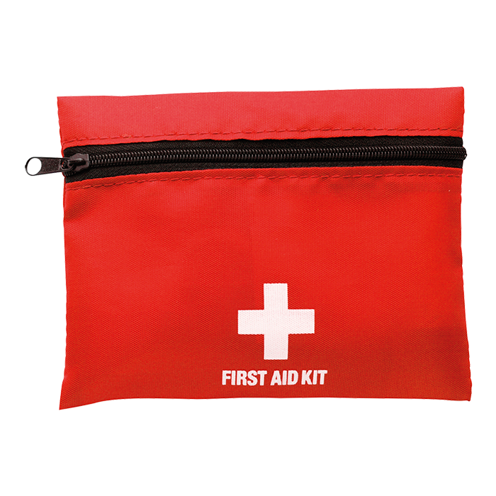 First Aid Kit in Zippered Pouch with Belt Clip-Pouches-corporate gift ideas for employees-branded corporate gifts | corporate gifts south africa | Just Brand