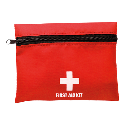First Aid Kit in Zippered Pouch with Belt Clip-Pouches-corporate gift ideas for employees-branded corporate gifts | corporate gifts south africa | Just Brand