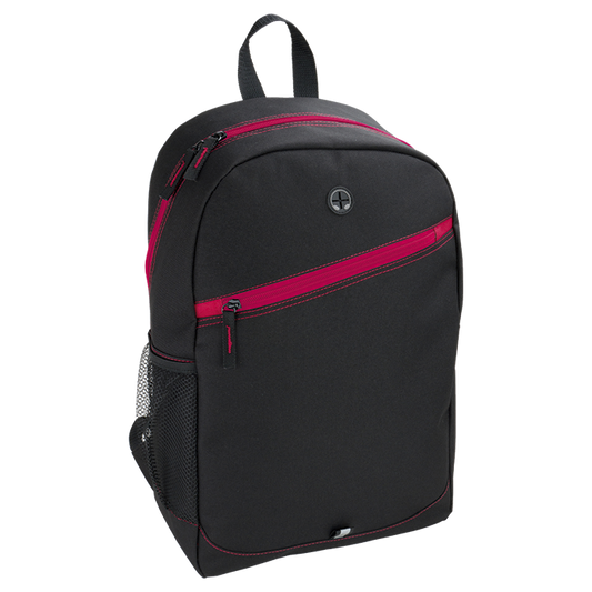 Backpack With Contrast Colour Diagonal Zip-Backpacks-Personalised Backpacks South Africa​-Just Brand
