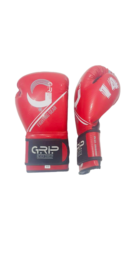 Grip Boxing Gloves | G7 Supreme Synthetic Vinyl | Red