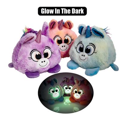Besties Plush Ball Glow In Dark Unicorn Pig 16cm